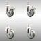 Service Caster 4 Inch 316SS Gray Polyurethane 12mm Threaded Stem Caster Lock Brake, 2PK SCC-SS316TSTTL20S414-PPUB-M1215-2-S2 - alternate 1